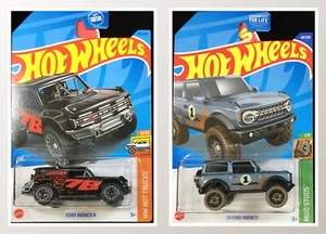 2021 FORD BRONCO MUD STUDS & Ford Bronco R Blacked-out Hot Wheels 2023 Lot of 2 - Picture 1 of 14