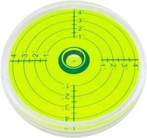80 x 12 mm große Luftblasen-Wasserwaage gradmarkiert Oberfläche rund A, orange - Bild 1 von 2