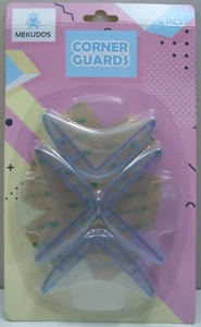 PROTECTORES DE ESQUINA DE SEGURIDAD PARA BEBÉ "MEKUDOS" COLOR: CLARO 4 piezas TOTALMENTE NUEVO - Imagen 1 de 2