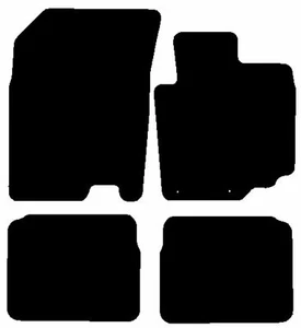 Tailored For Suzuki SX4 S-Cross 2013-2021 Black Basic Car Mats Autostyle - Picture 1 of 4