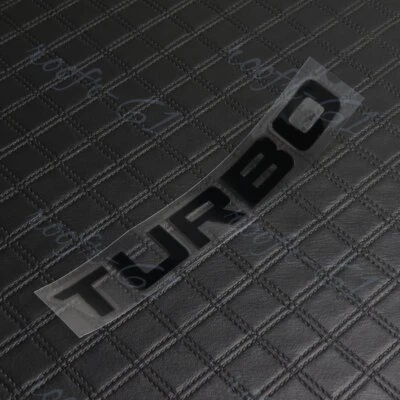 Juego de 2 calcomanías adhesivas de vinilo NEGRO Turbo para 16 2016 + coche Honda Civic (6"x0,8") Foto 1 de 4