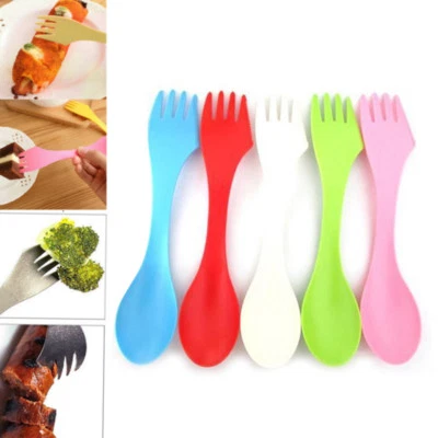Creative EDC Tableware  3 in 1 Spoon Spork Utensil Spork Outdoor Camping Gadget - Image 1 of 4