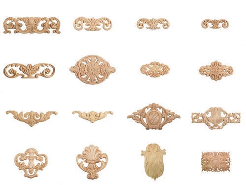 Zierteile Holz Ornament Verzierungen Holzornamente Möbel Holzzierteile - Bild 1 von 1
