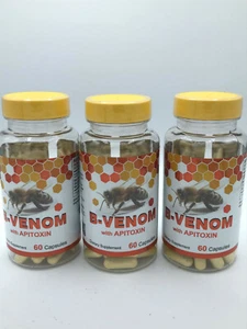Set of 3 B - Venom with Apitoxin ( 180 capsules ) glucosamina veneno abeja dolor - Picture 1 of 4