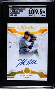 2019 Panini Flawless Autographs Blake Snell AUTO GOLD /10 SGC 9.5 AUTO 10 POP 1 - Bild 1 von 3
