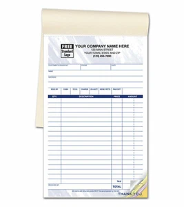 500 Multi-Purpose Sales Forms / 5.5" x 8.5" / Nebs/Deluxe 55T-2 - Picture 1 of 1
