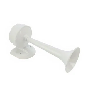 Signalhorn Hupe Boot Schiffshorn 12 Volt 100dB Weiß Signal Schiffsfahrt Horn - Bild 1 von 5