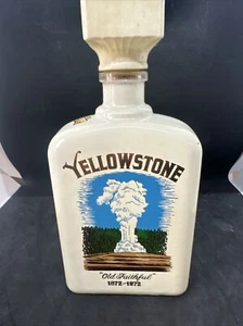 Vintage Yellowstone Liquor Bottle "Old Faithful" *Empty* 1872-1972 - Picture 1 of 2
