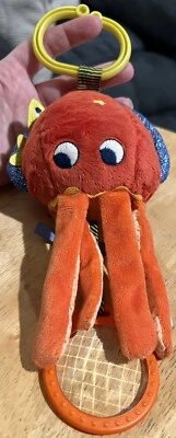 Moulin Roty Les Aventures De Paulie Activity Cuttlefish Orange Jellyfish Plush - Image 1 of 4