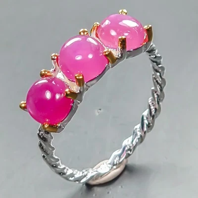 Jewelry ring Ruby Ring 925 Sterling Silver Size 7.5 /R445451 - Image 1 of 4