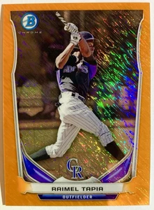 2014 Bowman Chrome Mini #BM-CRO5 RAIMEL TAPIA rifrattore arancione brillante /50 - Foto 1 di 2
