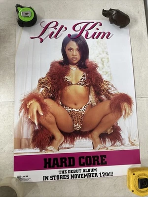 Vtg Lil Kim Hard Core Promo Poster Orig Rare Rap Biggie Bad Boy Puff Daddy 1996 - Image 1 of 3