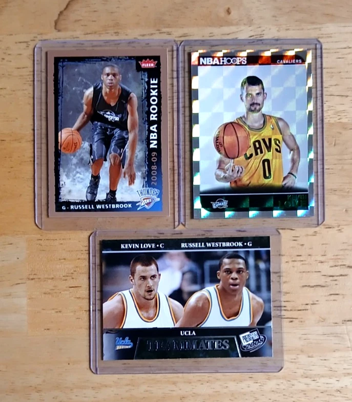 Russell Westbrook / Love LOTE (3) 2009 Fleer NBA Rookie /PRESSPASS Teammates/HOLO - Imagem 1 de 2