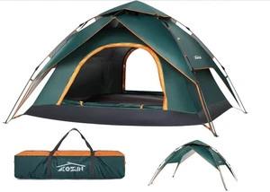 AKOZLIN Campingzelt 2-3 Personen 2-in-1 Doppellagen Instant Pop Up Zelt - Bild 1 von 10