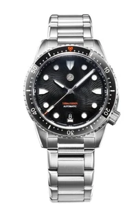 Nuevo Reloj Zelos MAKO 300m Diver Acero Negro Satinado 40mm - DISTRIBUIDOR Y GARANTÍA - Imagen 1 de 5