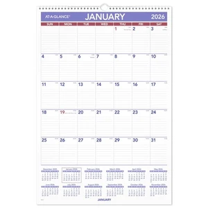 Calendario de Pared Mensual AT-A-GLANCE 2026, Grande, 15 1/2" x 22 3/4" - Imagen 1 de 6