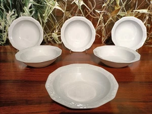 ROSENTHAL Classic MARIA Weiß - 6 edle Dessertschalen / Müslischalen Ø 17cm - Picture 1 of 5