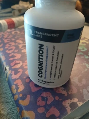 Cognition Transparent Labs 60 Cápsulas Exp 1/27 Foto 1 de 3