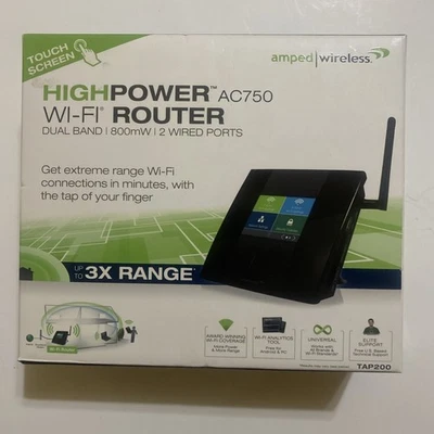 Amped Wireless High Power Touch Screen AC750 Wi-Fi Range Extender (TAP-200) - Image 1 of 4