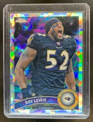 2011 Topps Chrome Ray Lewis Crystal Atomic Refractor #70/139 Ravens - Image 1 of 2