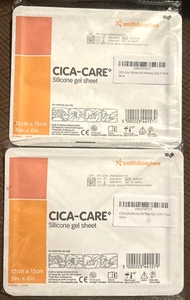 Lote 2 -Smith & Nephew CICA-Care Hoja Gel Autoadhesiva 5" x 6" 66250707 Ex 5/28 - Imagen 1 de 2