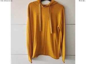Schöner Pullover TaraM Senfgelb Sonnengelb, mit Glitzer, Kapuze M 38 / 40 - Bild 1 von 6