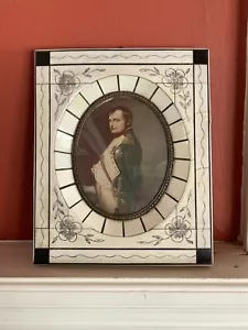 Antiguo retrato en miniatura de Napoleón en marco de clave de piano firmado Dupre - Imagen 1 de 10