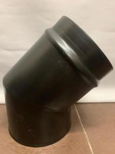 45° Degree Elbow Matt Black Flue Pipe Free UK shipping Top-quality - Picture 1 of 12