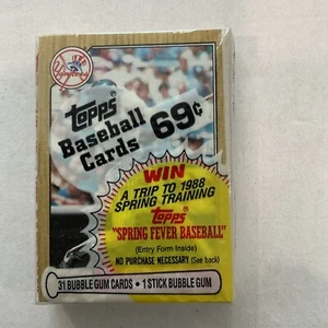 1987 Topps Cello Pack Rickey Henderson HOF On Top New York Yankees ⚾️♨️B - Bild 1 von 4