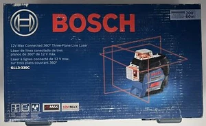 Láser de línea autonivelante de tres planos haz rojo Bosch GLL3-330C 200 ft 360 grados - Imagen 1 de 2