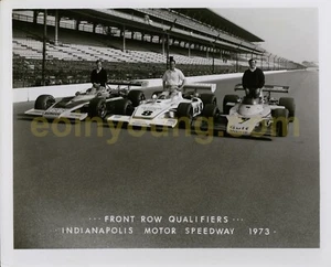 Indianapolis 500. Front Row. Vintage photo 1973: Donohoe, Unser & Rutherford - Picture 1 of 2