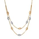22K Gold Two Tone Necklace