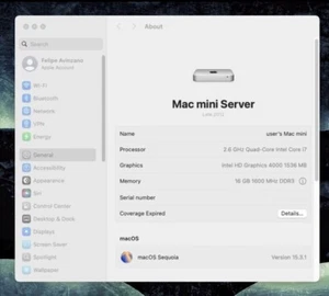 Apple MacMini Server (late 2012) | i7 2.6GHz | 16GB RAM | 2TB HDD | macOS |  - Picture 1 of 10