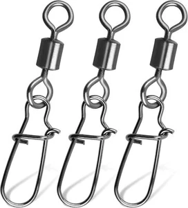 Ball Barrel Bearing Fishing Swivels Snap 50/100PACK Rolling Sea Line Connector - Picture 1 of 12