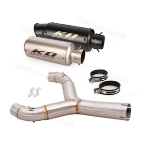 51mm Muffler For Aprilia Shiver 750 08-2017 Exhaust Tips Mid Link Pipe DB Killer - Picture 1 of 14