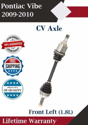 Nuevo eje CV delantero izquierdo OE para Pontiac Vibe 2009-2010 1,8 L garantía de por vida Foto 1 de 4
