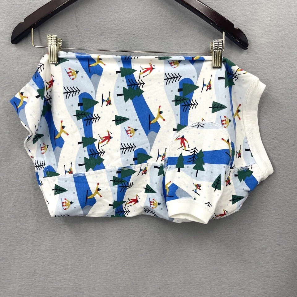 Hanna Andersson Pet John Pajamas Large Dog Shirt Skiier Winter Snow Holiday Xmas - Image 1 of 4