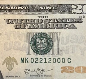 $20 BIRTHDAY NOTE February 21, 2000 - Picture 1 of 2