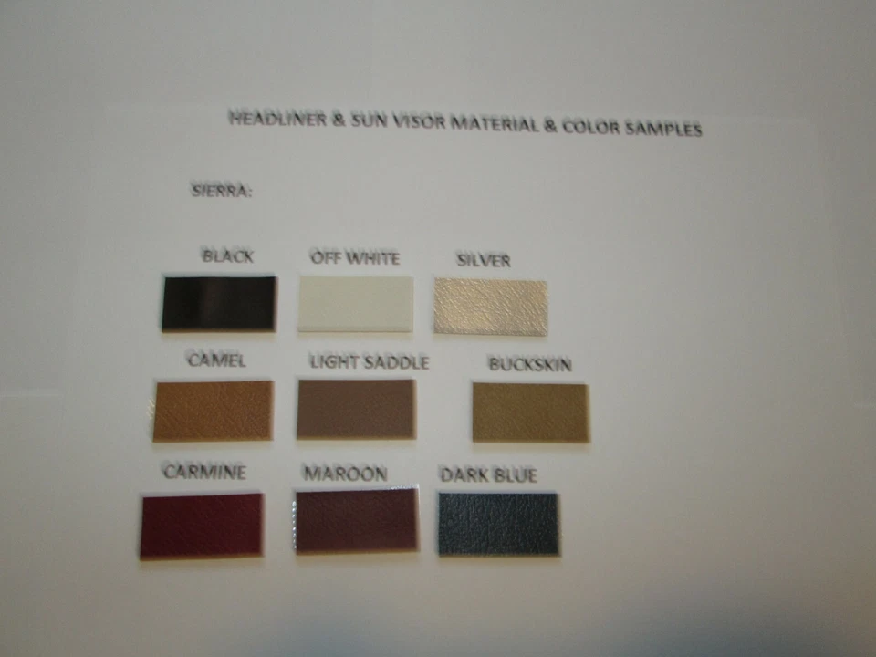 NEW pair Sunvisors for 1977 - 1981 Chevrolet Camaro all models. Sierra pattern - Image 1 of 2