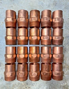 1-1/2" C x 1-1/2" MIP Copper Male Adapter NPT Threaded  *Lot of (20)* - Picture 1 of 6
