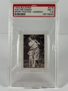 1932 Bulgaria Sport Photos #219 Walter Hagen PSA 7.5 Near MINT + - Picture 1 of 2