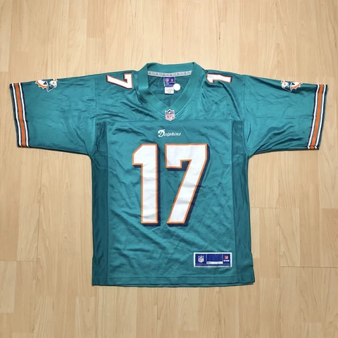 NFL Pro Line Miami Dolphins Ryan Tannehill Jersey Mens S Football Tee EUC Cover