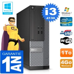 PC DELL 3020 SFF Core I3-4130 RAM 4Go Scheibe 1 Zu Dvd-Brenner Wifi W7 - Bild 1 von 3