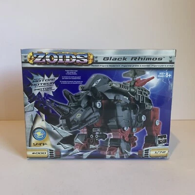 2002 HASBRO - ZOIDS BLACK RHIMOS ACTION FIGURE MODEL KIT  #000  1:72 SCALE (NEW) - Image 1 of 4