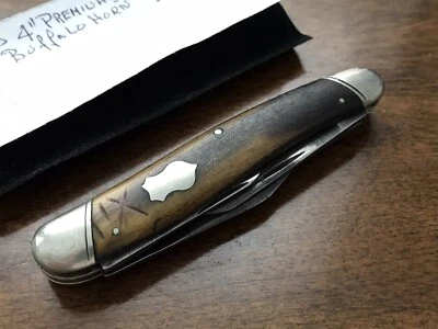 Navaja de Bolsillo Plegable Remington R3700 Súper Rara De Colección 4 Hojas Bonito Mango Foto 1 de 4