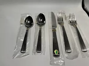 Waterford Stainless Carleton Gold 5pc *New In Box* - Picture 1 of 1