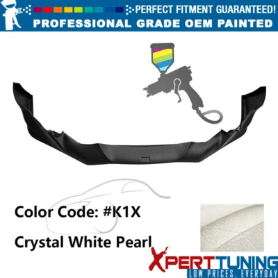 Fits 17-20 Toyota 86 Coupe 2DR TRD Front Bumper Lip PP #K1X Crystal White Pearl Foto 1 de 4