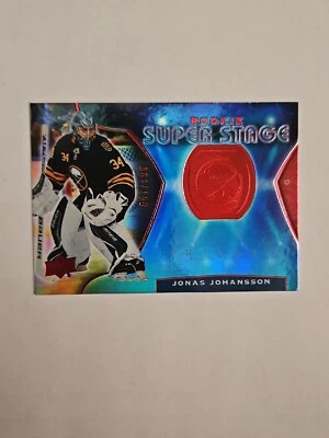 2020-21 Upper Deck Trilogy Super Stage Red Foil /999 Jonas Johansson Rookie RC - Image 1 of 2