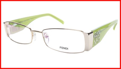 Marco de gafas FENDI F923R (714) metal dorado verde claro Italia 52-16-135, 28 Foto 1 de 4