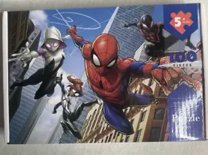 SPIDERMAN 16”x11” 100 Pieces Floor Jigsaw Puzzle Pack New in Box - Picture 1 of 4